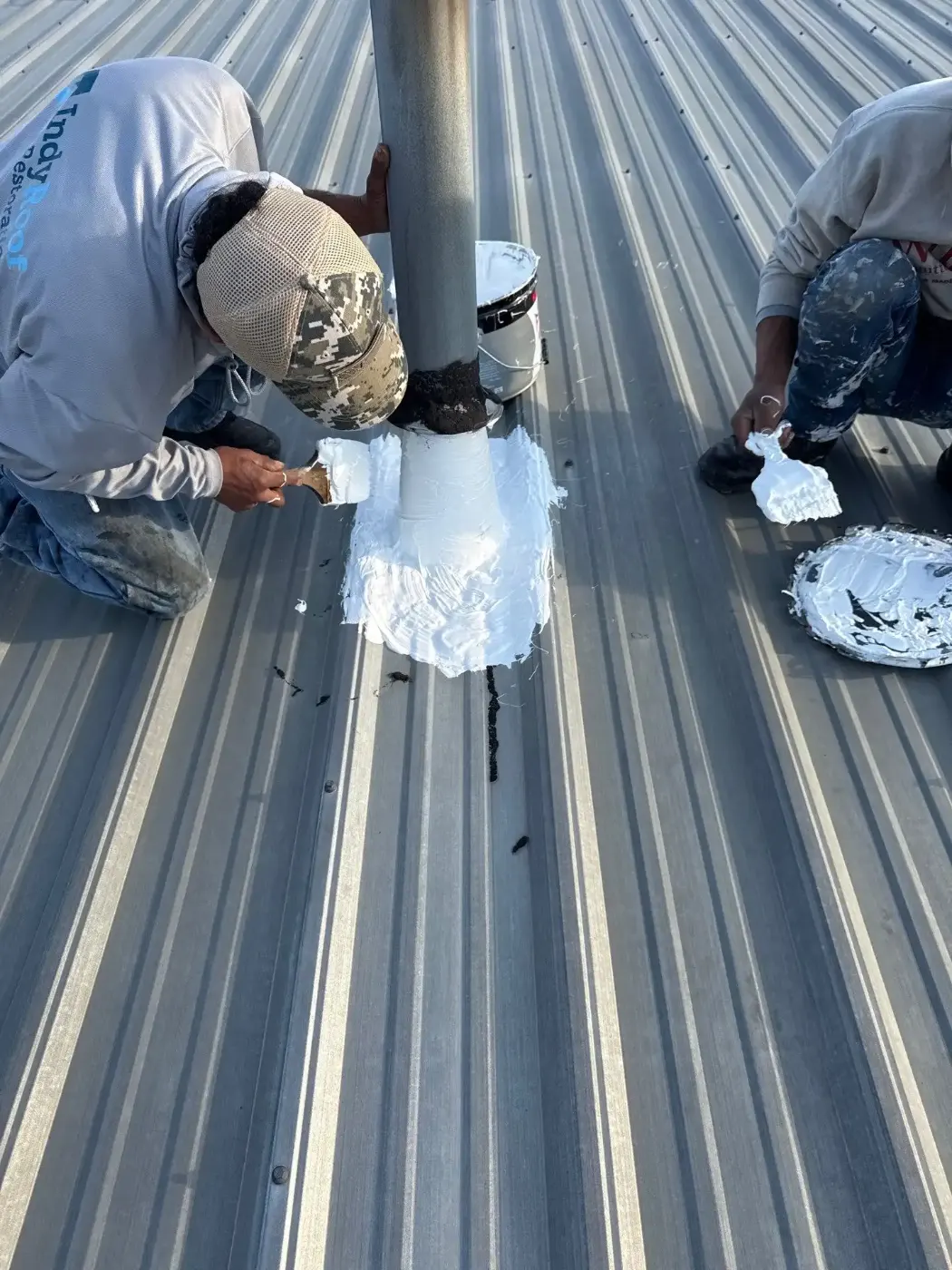 Flashing and seam work in Union City
