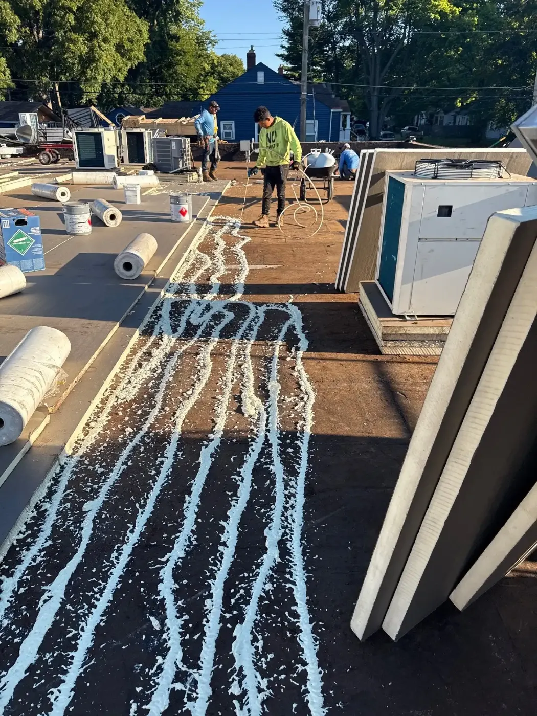 Commercial roofing by Union City Commercial Roofing near Anderson, IN